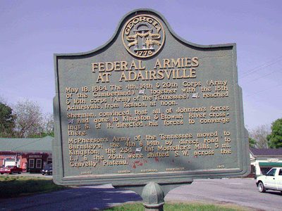 Federal Armies at Adairsville