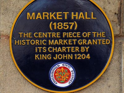 Civic Society Plaque, Chesterfield Market Hall