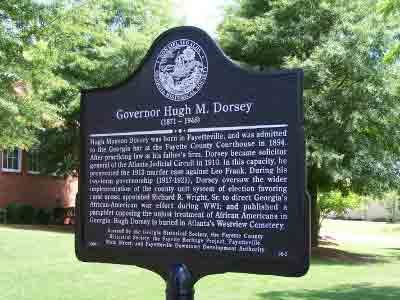 Governor Hugh M. Dorsey