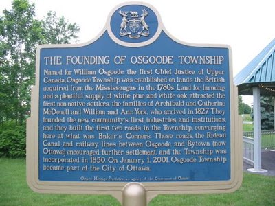 The Founding of Osgoode Township