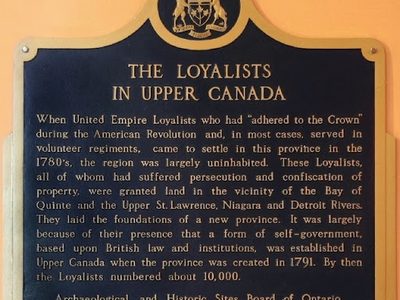 The Loyalists in Upper Canada