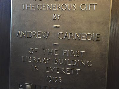 Of the First Library Building in Everett