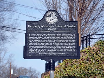 University of Georgia Botanical Garden 1833-1856