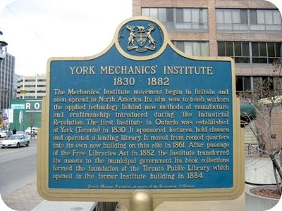York Mechanics' Institute 1830-1882