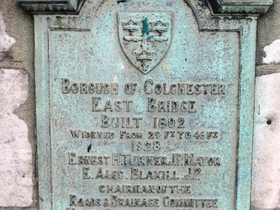 Plaque on East Bridge