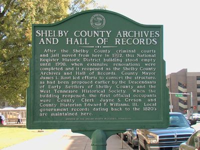 Shelby County Archives And Hall Of Records