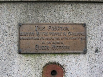 Plaque on Queen Victoria Diamond Jubilee commemorative fountain,  Horsham Road, Shalford
