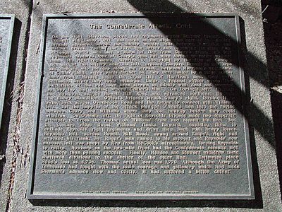 The Battle of Peachtree Creek Plaque 6 - The Confederate Attack - Continued
