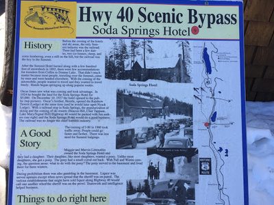 Hwy 40 Scenic Bypass -- Soda Springs Hotel