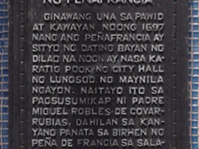 Church of Our Lady of Peñafrancia historical marker