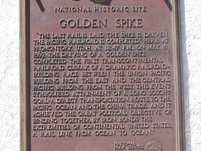 Golden Spike Historical Marker