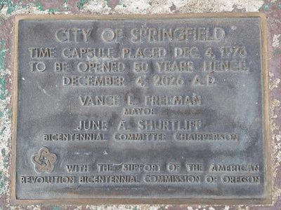 City of Springfield Time Capsule