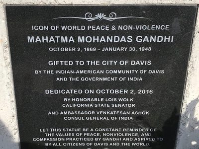 Gandhi Statue, Davis CA