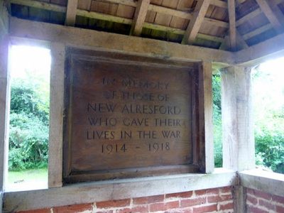 Plaque, Memorial Garden, Alresford, Hampshire