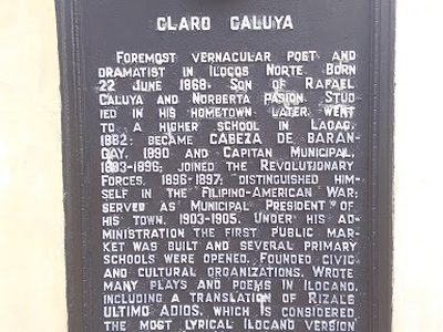 Claro Caluya historical marker