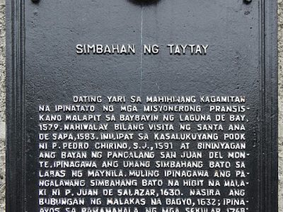 Church of Taytay historical marker