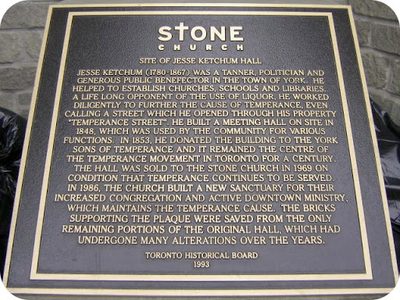 Stone Church    Site of Jesse Ketchum Hall