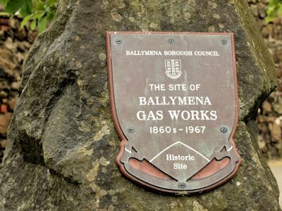Gas works plaque, Ballymena