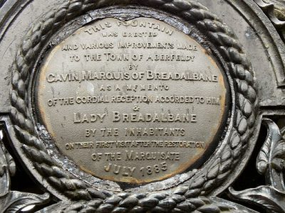 Breadalbane Fountain Plaque