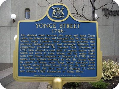 Yonge Street 1796