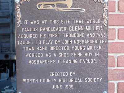 Glenn Miller Historical Marker