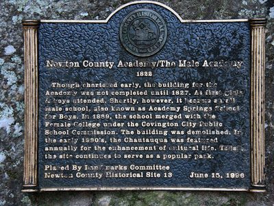 Newton County Academy / The Male Academy - 1822