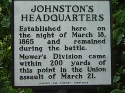 JOHNSTON'S HEADQUARTERS
