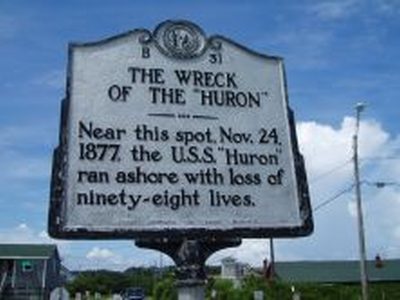 WRECK OF THE U.S.S.  'HURON'