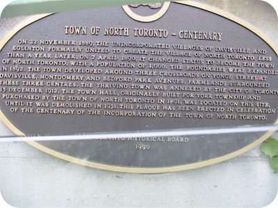 Town of North Toronto - Centenary