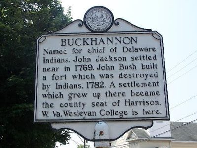 Buckhannon Historical Marker