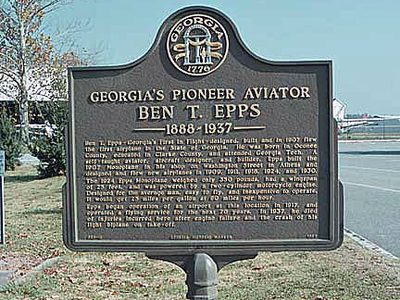 Georgia's Pioneer Aviator Ben T. Epps 1888-1937