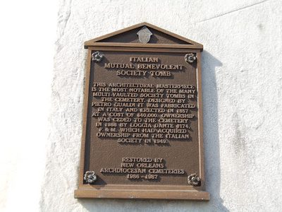 Italian Mutual Benevolent Society Tomb