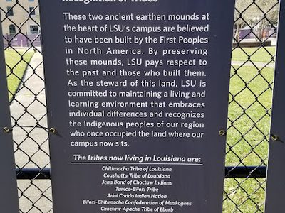 LSU Campus Mounds - Recognition of Tribes
