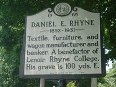 DANIEL E. RHYNE 1852-1931