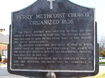 Perry Methodist Church Organized