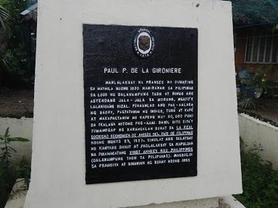 Paul P. de la Gironiere historical marker