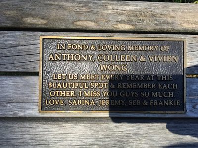 In Fond & Loving Memory of Anthony, Colleen & Vivien Wong