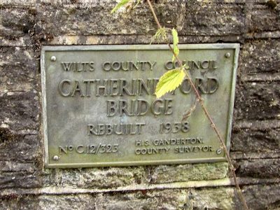 Plaque, Catherine Ford Bridge
