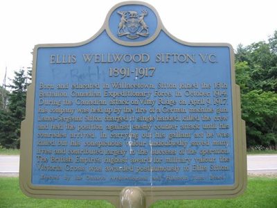 Ellis Wellwood Sifton, V.C. 1891-1917