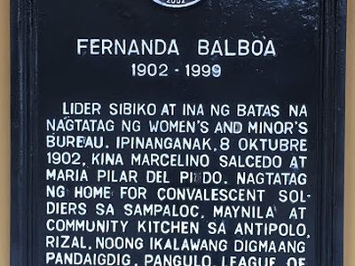 Fernanda Balboa historical marker