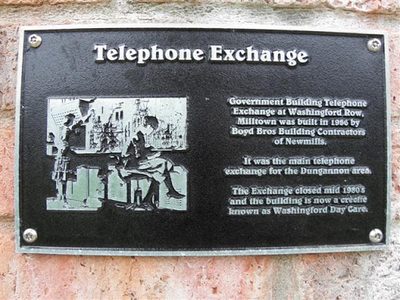 Telephone Exchange Plaque