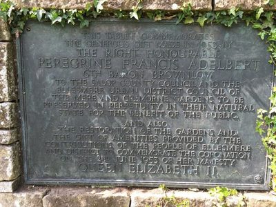 Ellesmere: memorial in Cremorne Gardens (detail)