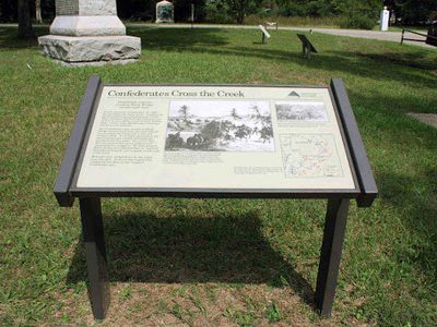 Confederates Cross the Creek