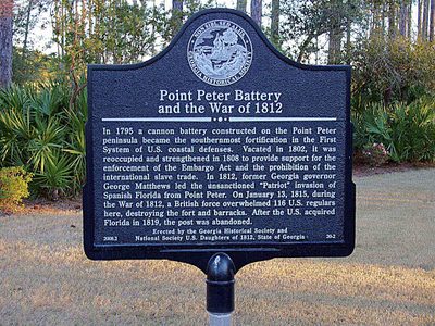 Point Peter Battery and the War of 1812