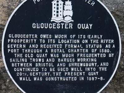 Plaque at Gloucester Quay