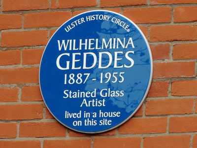 Wilhelmina Geddes plaque, Belfast