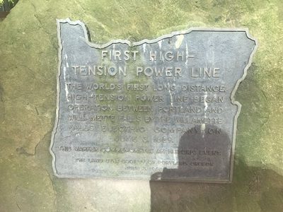 First High-Tension Power Line