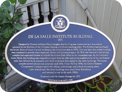 De La Salle Institute Building 1871