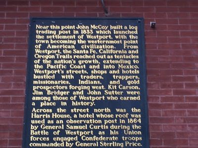 Near This Point John McCoy Build A Log Trading Post