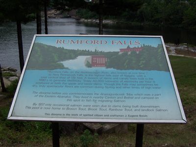 Rumford Falls Historic Marker